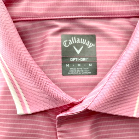Callaway Opti-Dri Polo Shirt Men's Medium Short Sleeve - Picture 5 of 5